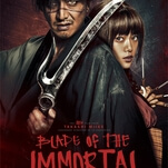 Takashi Miike rings in 100 movies with the garish, gory comic-book fun of Blade Of The Immortal