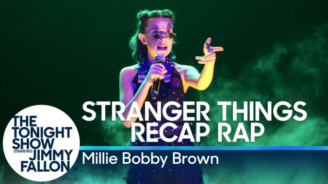 Millie Bobby Brown drops the mic on a pretty killer Stranger Things recap rap