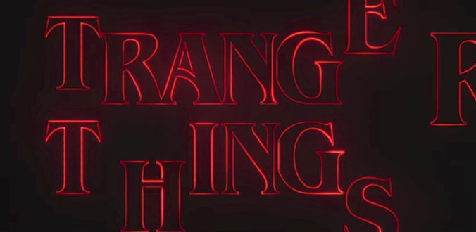 The Stranger Things opening credits almost looked a lot more modern