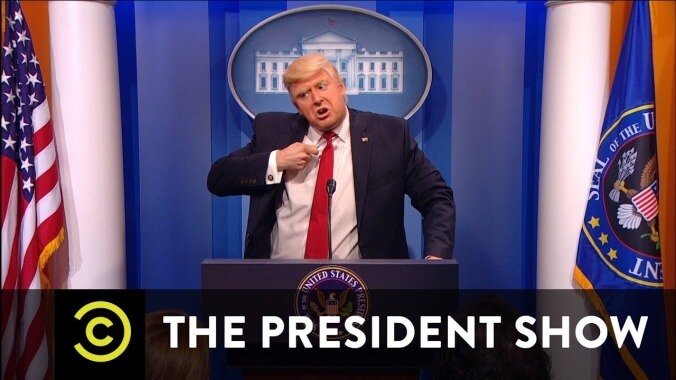 Lewis Black and Keith Olbermann invade Donald Trump's mind on the season finale of The President Show 