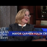 On The Late Show, San Juan Mayor Carmen Yulín Cruz thanks all Americans, save one