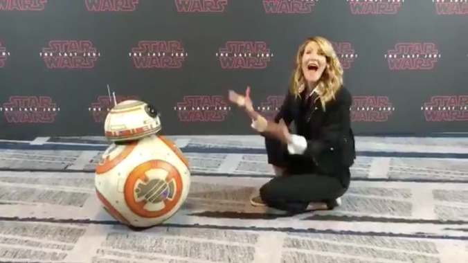 Not everything is bad: Here’s Laura Dern talking to BB-8