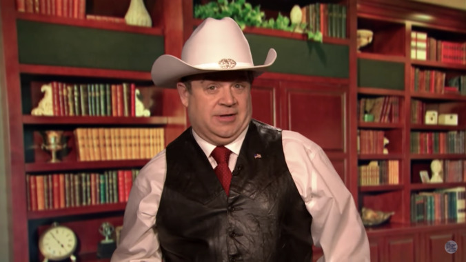 Patton Oswalt dons Roy Moore’s cute little vest to play the Trump-approved accused pedophile