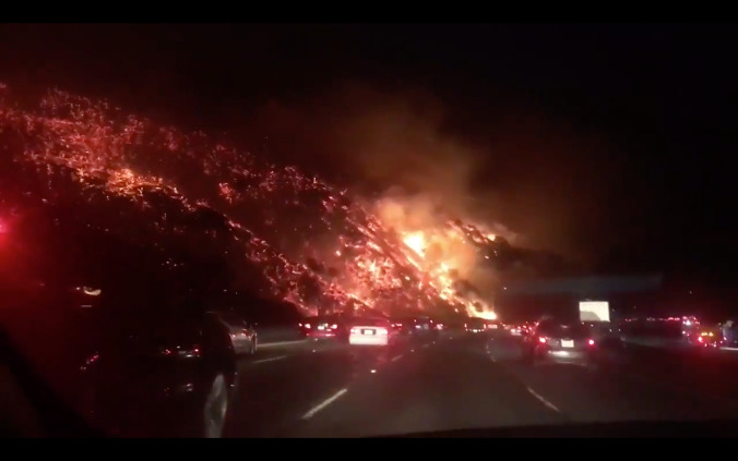 Southern California looks like hell, literally