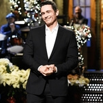 Saturday Night Live cruises on four-time host James Franco's undisciplined charisma