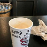 MAGA chuds are doing the Starbucks cup thing again