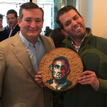 The president's adult son has a cookie, is proud of it