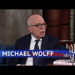 Stephen Colbert and Michael Wolff talk chaos, backstabbing, and Fire And Fury in the Trump White House