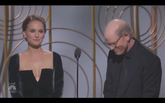 Please enjoy Natalie Portman making the all-male Best Director nominees very uncomfortable