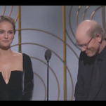 Please enjoy Natalie Portman making the all-male Best Director nominees very uncomfortable