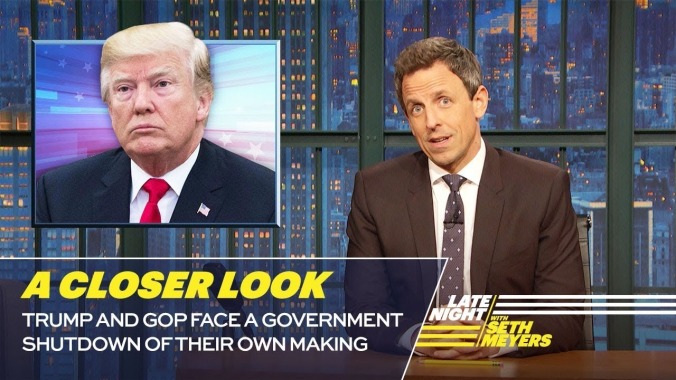 As the DACA deadline looms, Seth Meyers finds the horror in Trump's easily manipulated racism 