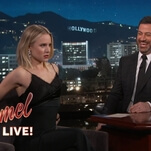 On Jimmy Kimmel Live!, Kristen Bell talks The Good Place, hosting the SAG Awards, ALF