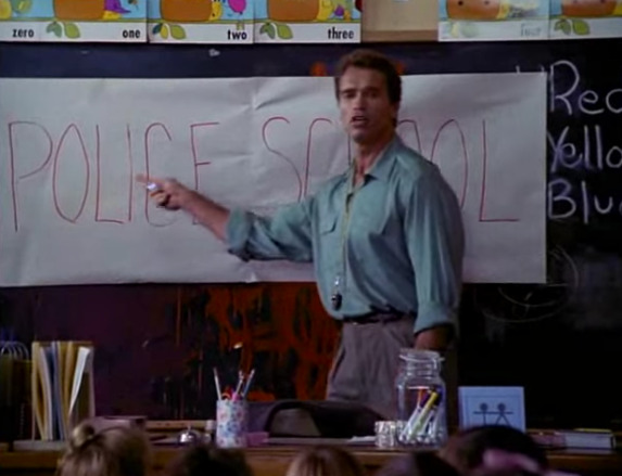 The original Silent Hill contains a recreation of the school from Kindergarten Cop