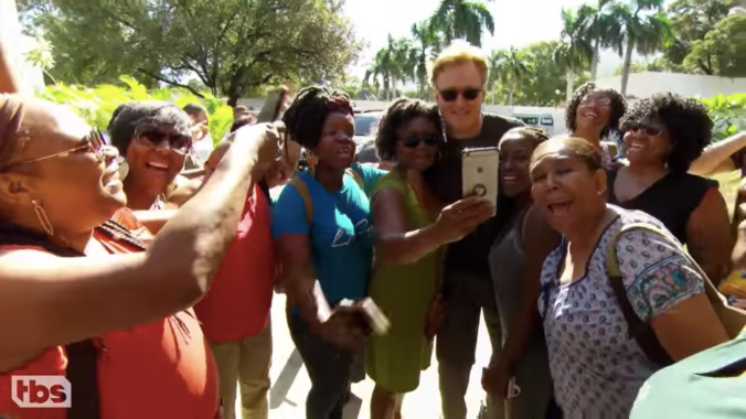 Conan O'Brien flies to Haiti, invites actual Haitians to insult our dumb president