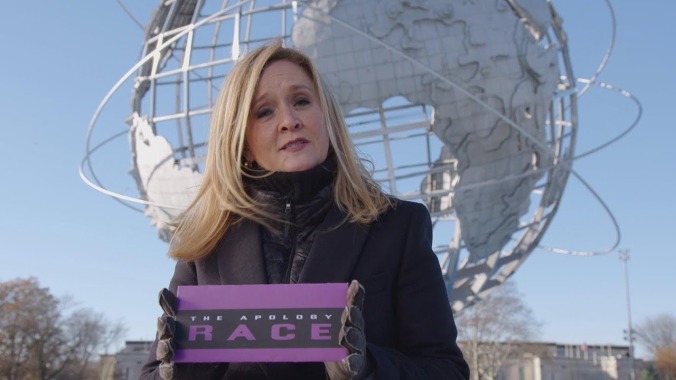 Even Samantha Bee's Full Frontal team can't keep up with Trump's fat mouth in The Apology Race