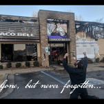 Solemn candlelight vigil held for a burned-down Taco Bell