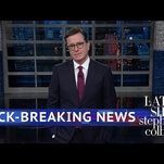 Seth Meyers and Stephen Colbert wring laughs from this week’s second-most recent constitutional crisis