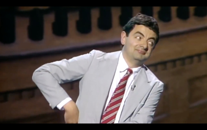 Rowan Atkinson’s physical comedy is all about attitude