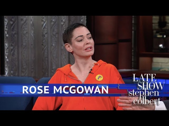 On a discursive Late Show interview, Rose McGowan talks Harvey Weinstein, her recent arrest, and courage 