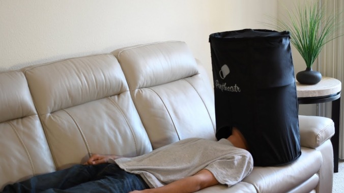 A ridiculous bag may have perfected the movie-watching experience 