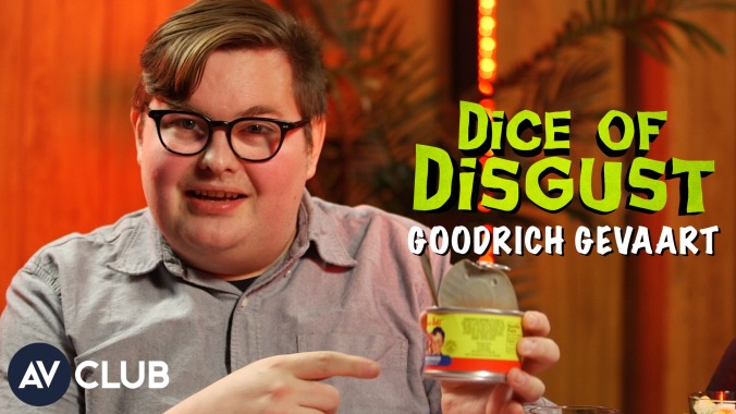 Watch Goodrich Gevaart struggle through a nauseating pickle sundae