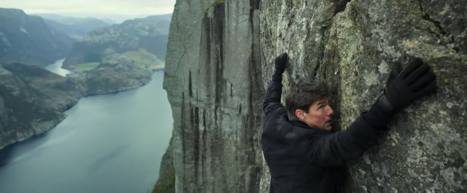 Tom Cruise pulls off a bunch of stunts in the Mission: Impossible—Fallout Super Bowl trailer