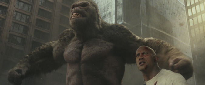 Dwayne Johnson's friendship with a gorilla is the best part of this Rampage trailer