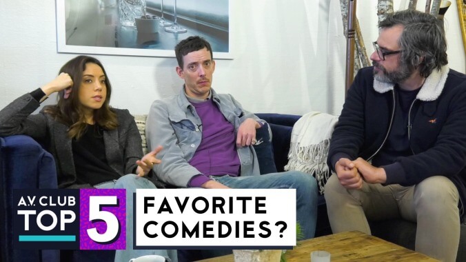 Aubrey Plaza, Jim Hosking, and Jemaine Clement pick their 5 favorite comedies