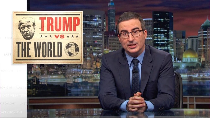 John Oliver proposes a new national anthem to fix America's Trump-damaged rep as Last Week Tonight returns