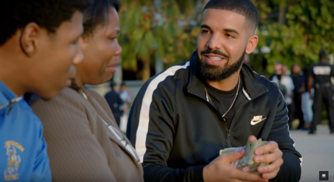 Drake gives away $996,631.90 in his latest music video