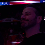 Jimmy Kimmel walks us through his reaction to Fergie's national anthem