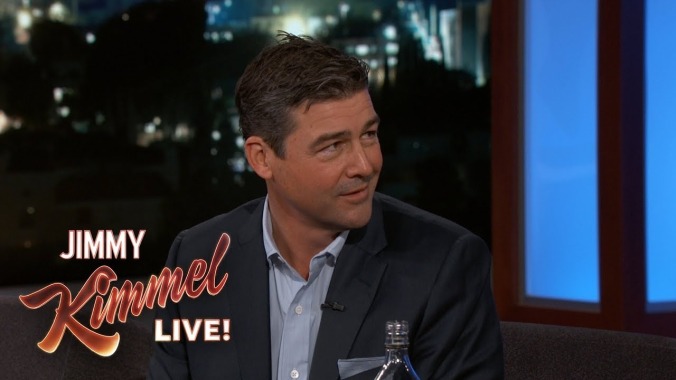 Kyle Chandler brings his own whiskey for a particularly warming Jimmy Kimmel Live! interview