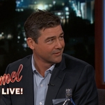 Kyle Chandler brings his own whiskey for a particularly warming Jimmy Kimmel Live! interview