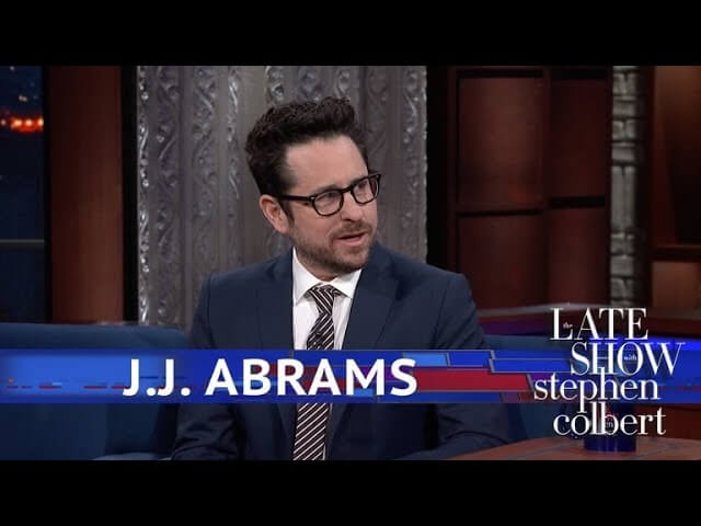 J.J. Abrams won't give Stephen Colbert's audience Star Wars spoilers, takes them to Broadway to apologize