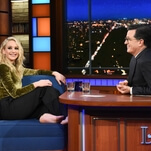 Stephen Colbert breaks out the rum for a wild, shoeless interview with Jennifer Lawrence