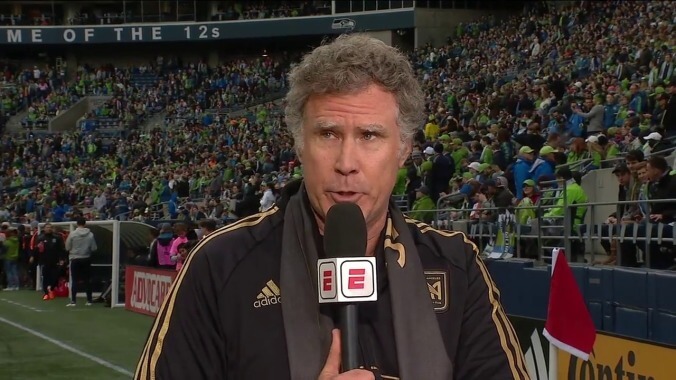 Will Ferrell resurrected Ron Burgundy to call a soccer match