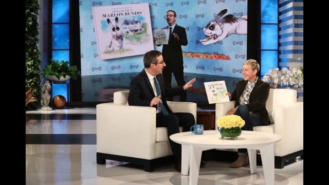 John Oliver's bunny book is handily outselling the Pence bunny book