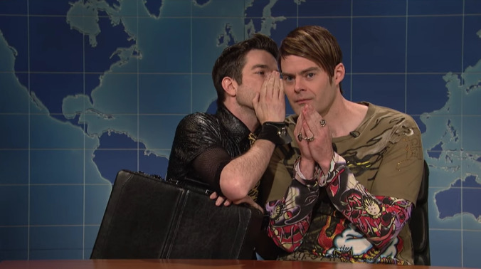 Here’s what John Mulaney said to make Bill Hader break character on SNL