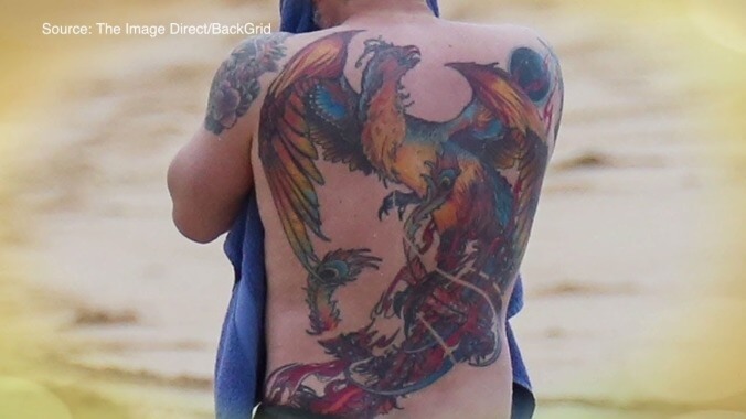 Ben Affleck’s back tattoo is real, terrible