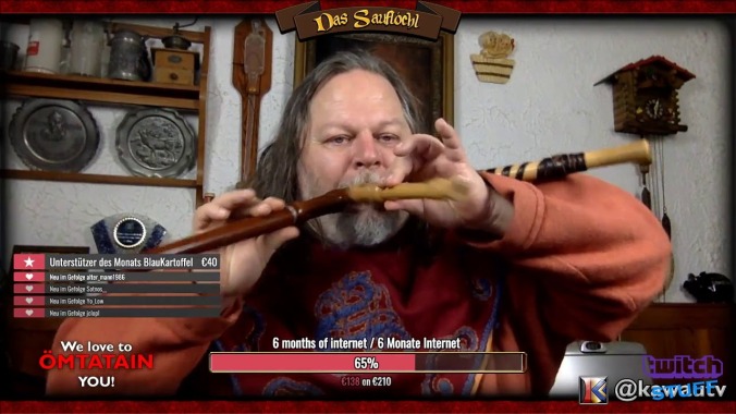 The hottest stream on Twitch is a German man shredding three recorder flutes at once