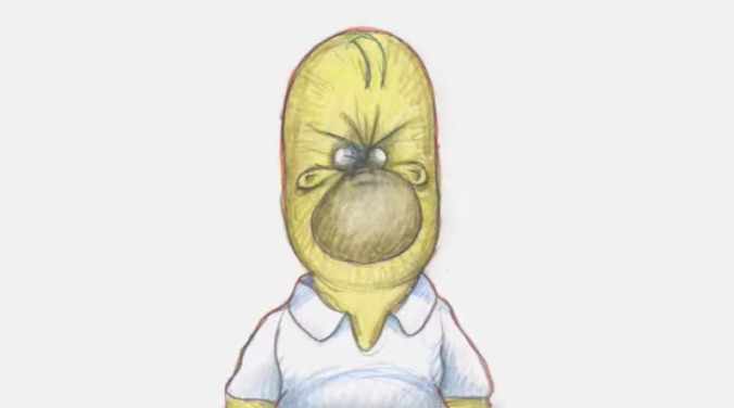 Check out a surreal new Simpsons couch gag, courtesy of Bill Plympton