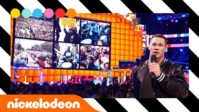 John Cena and Millie Bobby Brown honor March For Our Lives and Parkland at Kids' Choice Awards