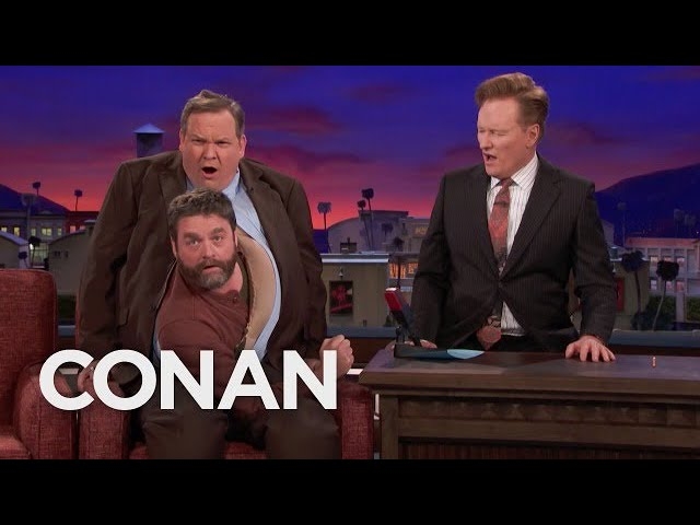 It’ll be hard for anyone to top Zach Galifianakis’ entrance on Conan last night