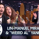 Lin-Manuel Miranda, Weird Al, and Jimmy Fallon geek out over "The Hamilton Polka" on The Tonight Show