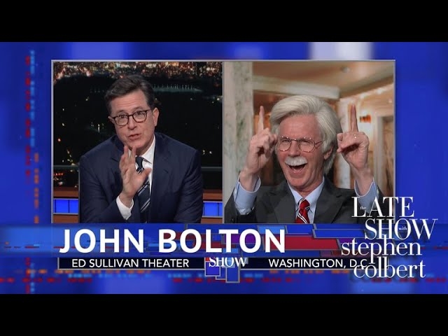 Stephen Colbert and Dana Carvey talk old times, roast nutjob John Bolton on The Late Show