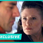 Watch Carrie Fisher slap Oscar Isaac 41 times in these Last Jedi outtakes