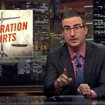 John Oliver and Jon Benjamin reveal the childish injustice of immigration courts on Last Week Tonight