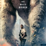 The Rock cracks wise as monsters run amok in the lunatic arcade adaptation Rampage