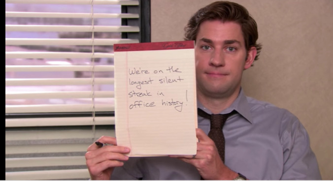 Someone finally mashed up The Office with A Quiet Place