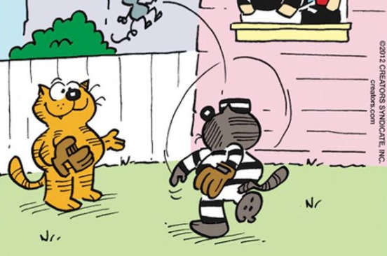 Don't sleep on Heathcliff, the internet's other orange cat